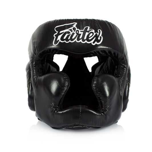 واقي رأس للتدريب HG13 Fairtex Diagonal Vision باللون الأسود
