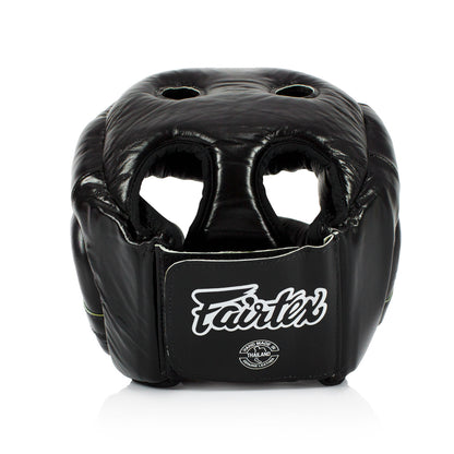 واقي رأس للتدريب HG13 Fairtex Diagonal Vision باللون الأسود