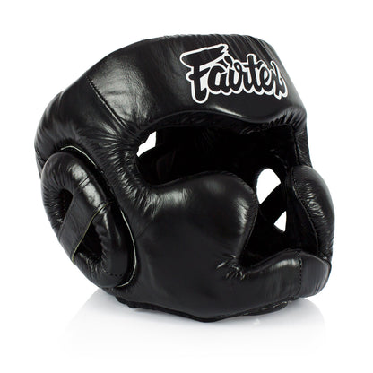 HG13 Fairtex Diagonal Vision Sparring Headguard Black