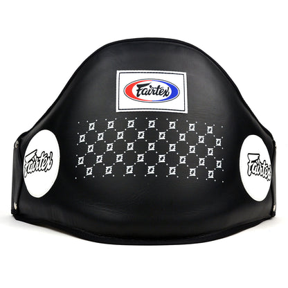 Fairtex BPV1 Leather Standard Belly Pad - All Black