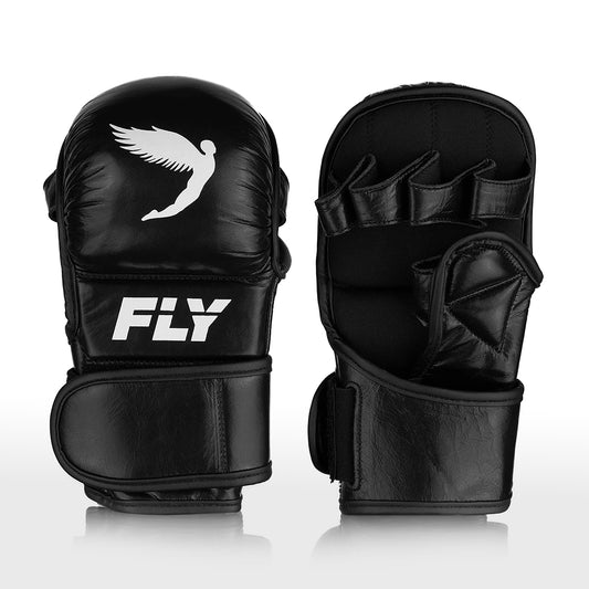 Fly MMA Shadow Sparring 7oz Gloves  - Black