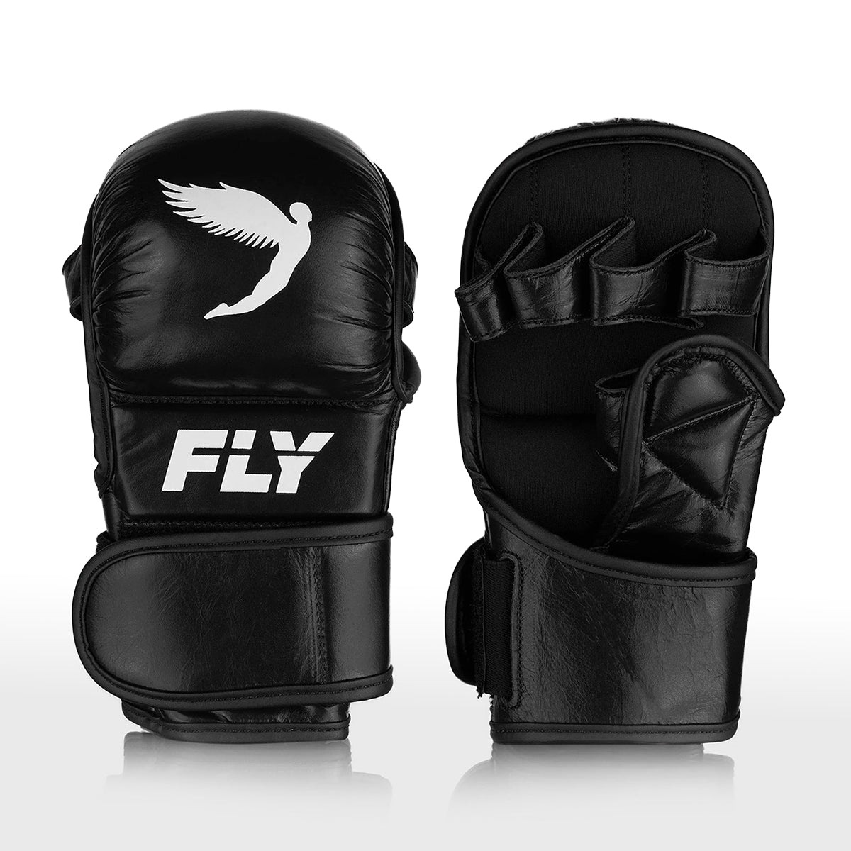 Fly MMA Shadow Sparring 7oz Gloves - Black