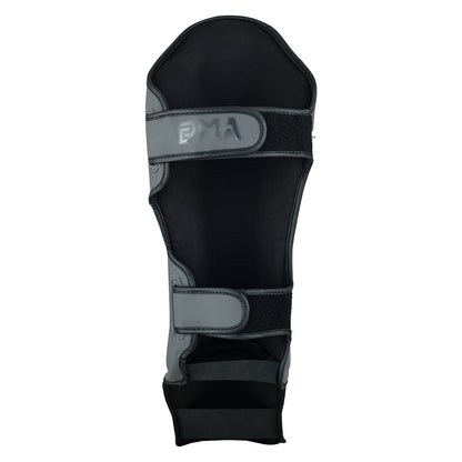 Pro MMA Stand Up Muay Thai Twin Tiger Shin Instep Guards - Grey