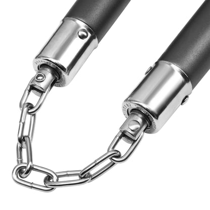 Heavy Aluminium Nunchaku With Chain: Dark Grey