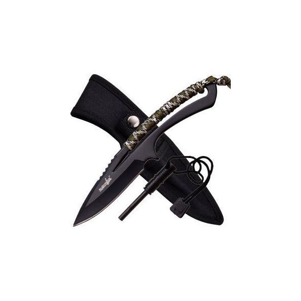 Survivor 8" Survival Knife With Fire Starter  - HK-767CA