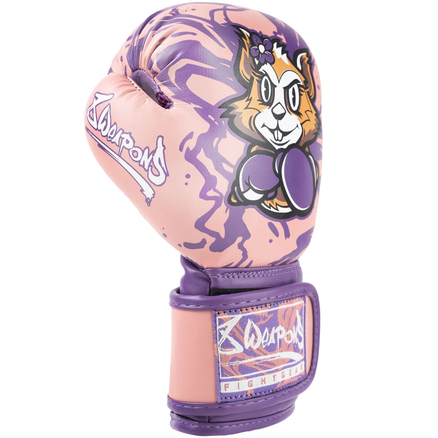 8 Weapons Kids Jenny Pink Muay Thai Boxing Gloves