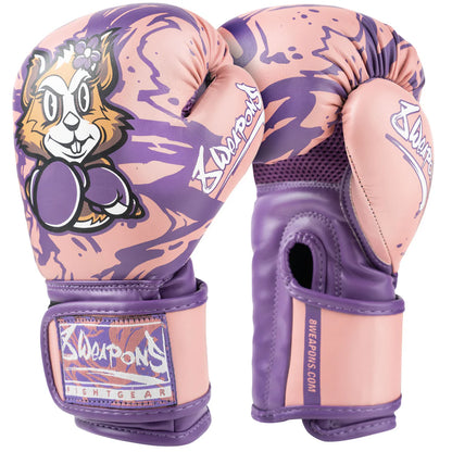 8 Weapons Kids Jenny Pink Muay Thai Boxing Gloves