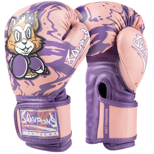 8 Weapons Kids Jenny Pink Muay Thai Boxing Gloves