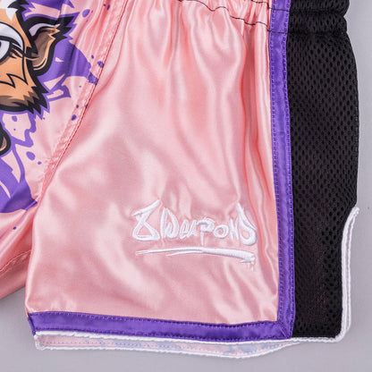 8 Weapons Kids Jenny Pink Muay Thai Shorts