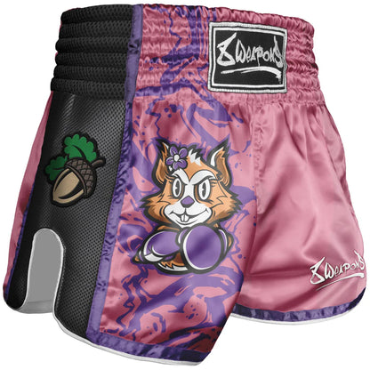 8 Weapons Kids Jenny Pink Muay Thai Shorts