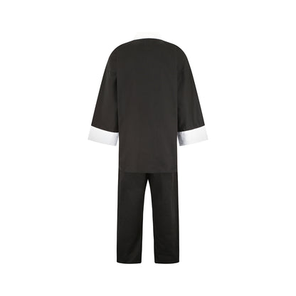 Kids Kung Fu Medium Weight 9oz Suit - Black/White