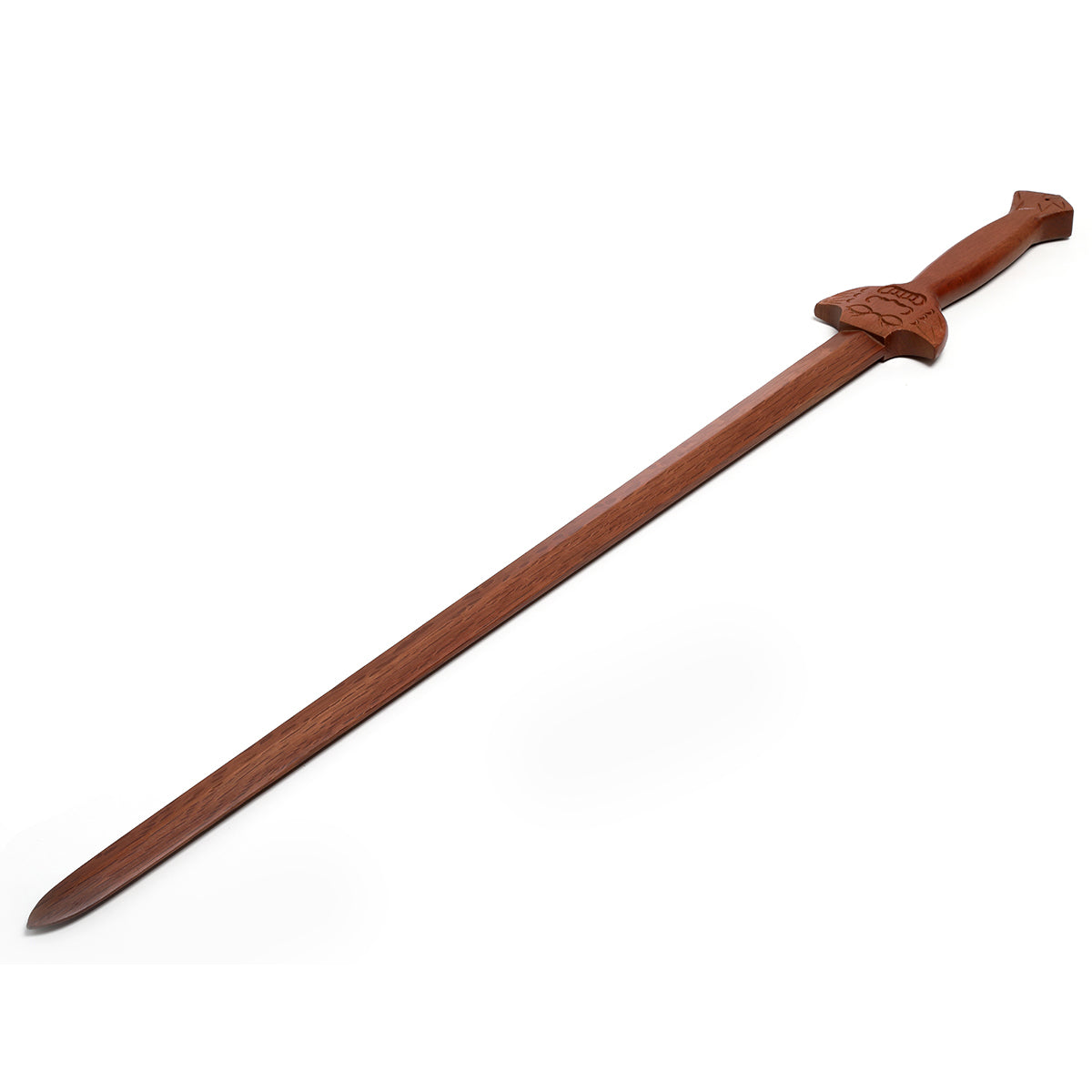 Wooden Tai Chi Sword One Piece  Lion Head - 38"