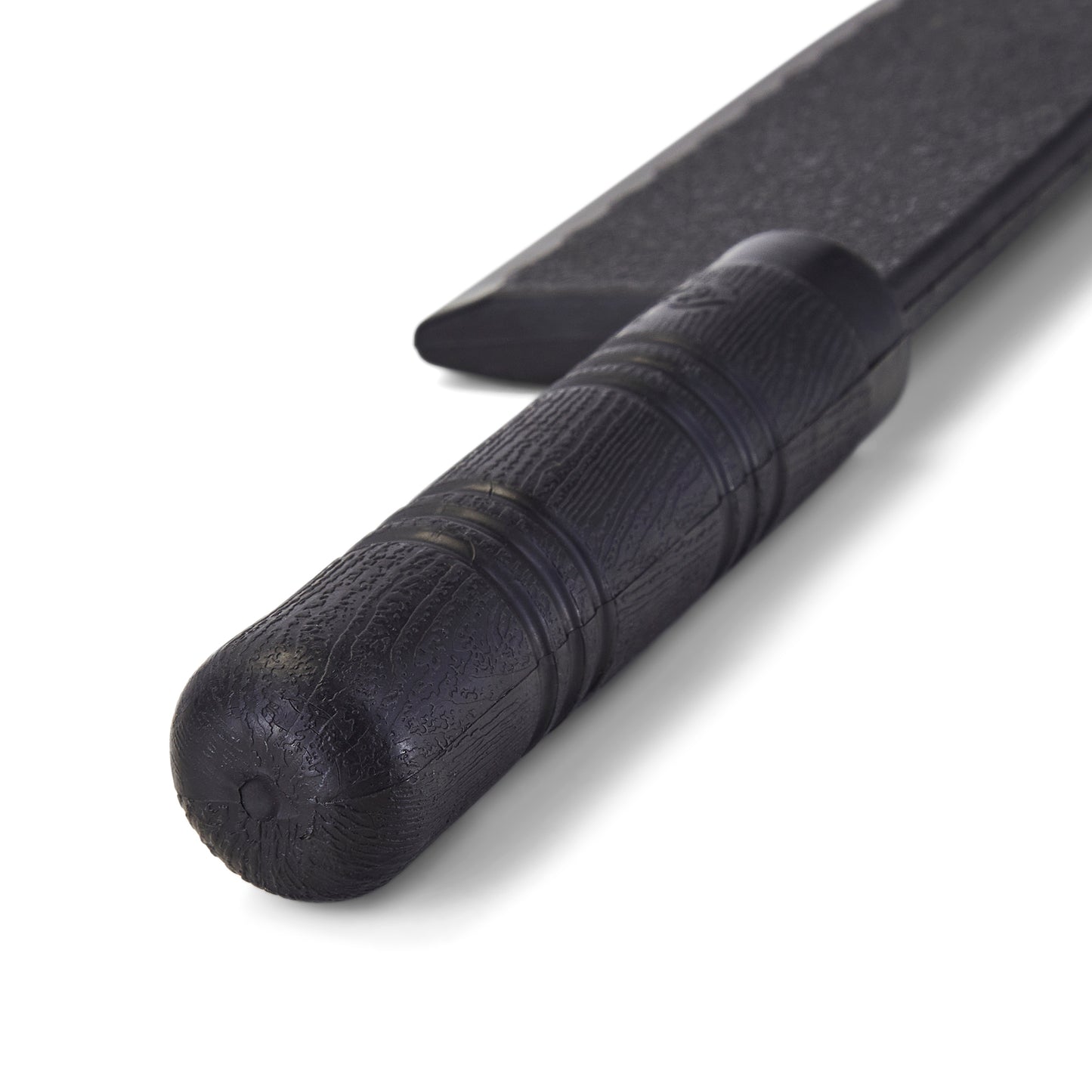 Black TPR Rubber Kitchen Meat Cleaver Knife V2 - 12.6"