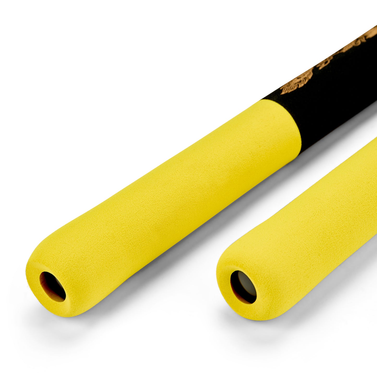 NR-031: Foam Nunchaku with Metal B/Bearing. Yellow / Black Drago