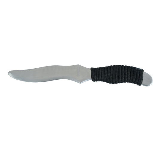 Metal Blunt Roped Grip Training Knive : No 2