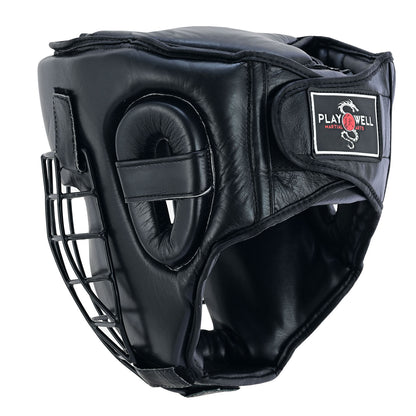 Full Contact Leather Light Weight Escrima Helmet