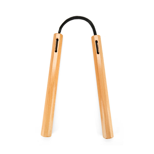 NR-036: Nunchaku Octangonal with Cord: Red Oak   - PRE ORDER