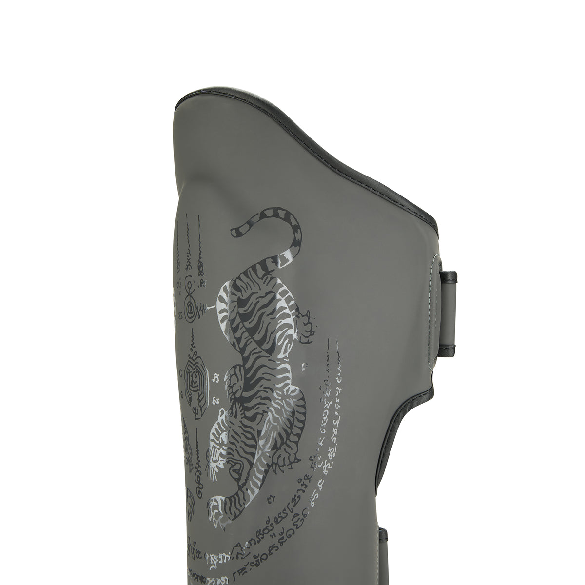 Pro MMA Stand Up Muay Thai Twin Tiger Shin Instep Guards - Grey