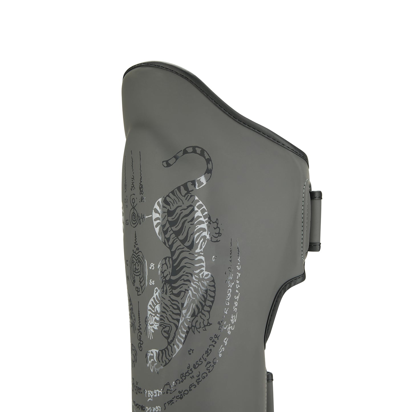 Pro MMA Stand Up Muay Thai Twin Tiger Shin Instep Guards - Grey