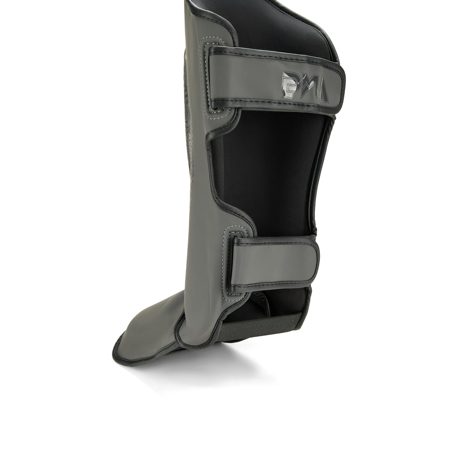 Pro MMA Stand Up Muay Thai Twin Tiger Shin Instep Guards - Grey