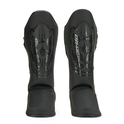 Pro MMA Stand Up Muay Thai Twin Tiger Shin Instep Guards