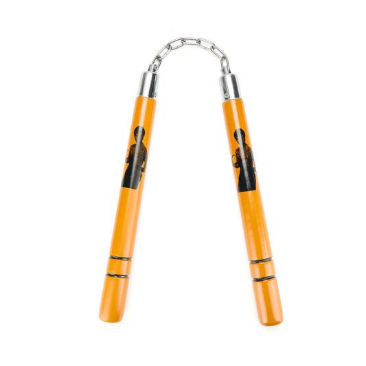 Yellow Bruce Lee Nunchaku Wooden  NR-038