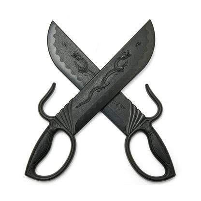 Black Polypropylene Dragon Wing Chun Knives
