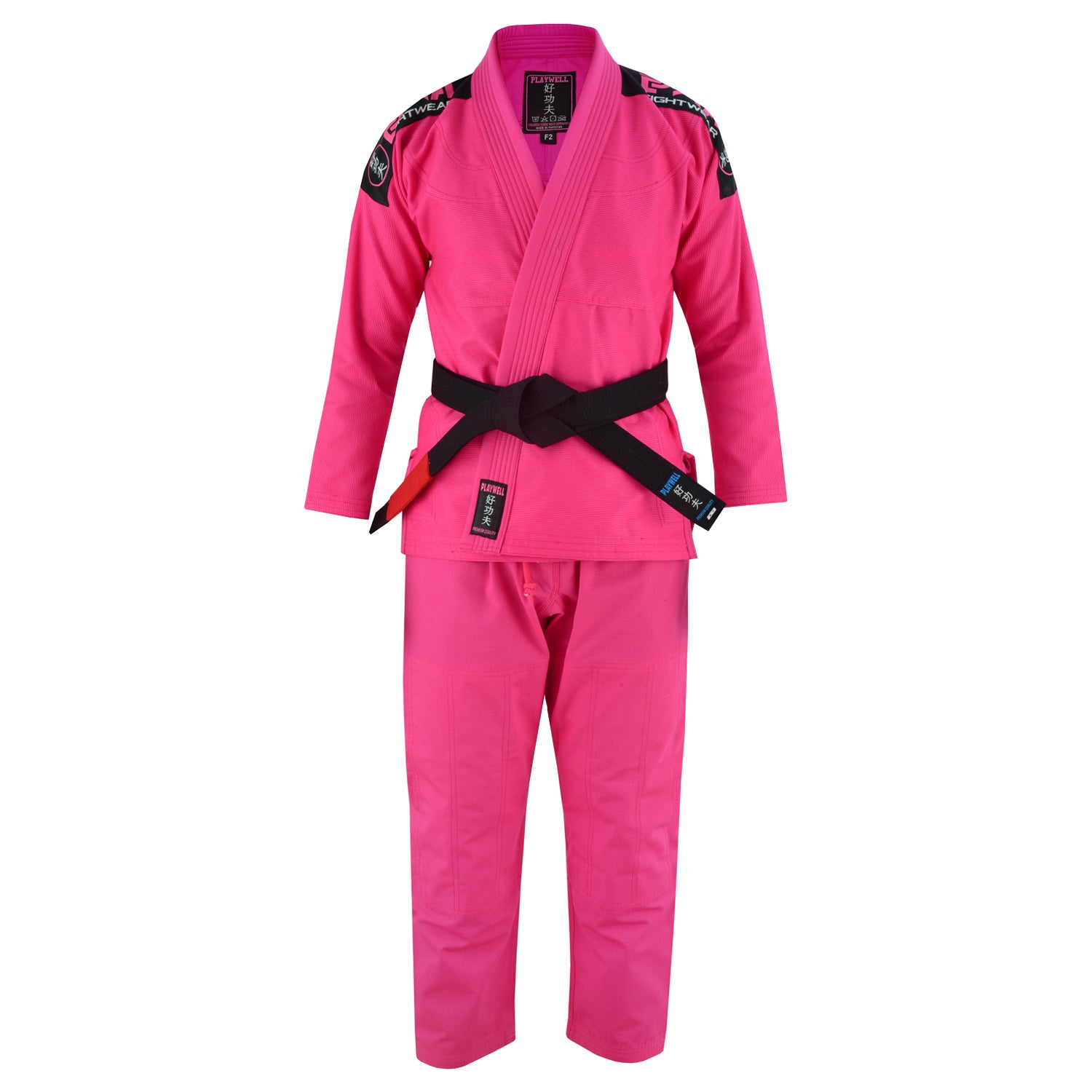 Playwell Adults Ladies Pro Elite BJJ Jiu Jitsu Gi -  Pink