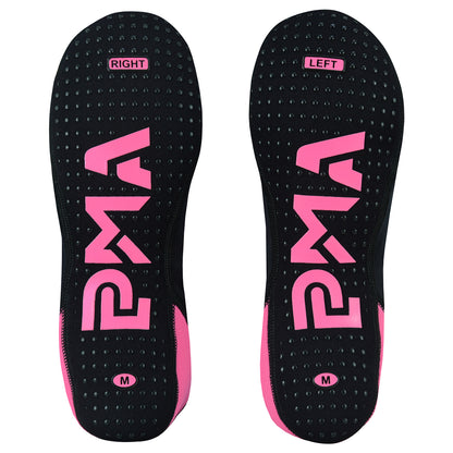 Martial Arts School Tatami Mat Training Socks - Black/Pink