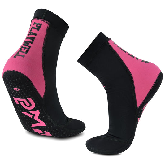 Martial Arts School Tatami Mat Training Socks - Black/Pink