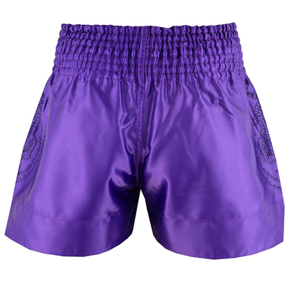 Twin Tiger Satin Muay Thai Competition Fight Shorts  - Purple