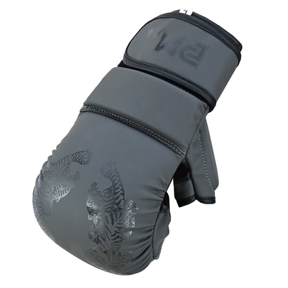 PMA Twin Tigers MMA Sparring Gloves & Shin Pads Set - Grey