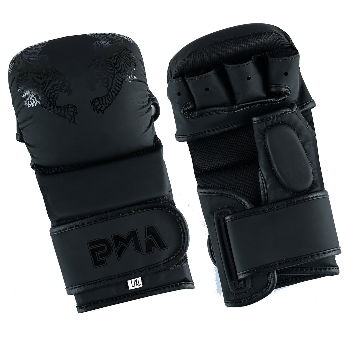 Twin Tigers MMA Sparring Headguard, Gloves & Shin Pads - Black