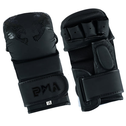 Twin Tigers MMA Sparring Headguard, Gloves & Shin Pads - Black