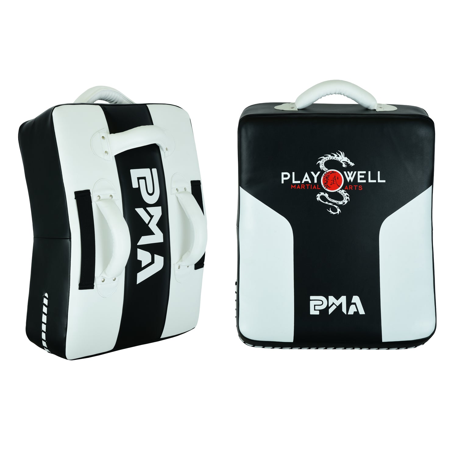 PMA Deluxe Curved Kick Shield  W/ Grip Bar