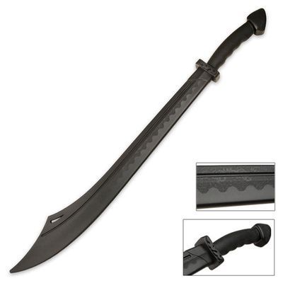 Black Polypropylene Kung Fu BroadSword 33"