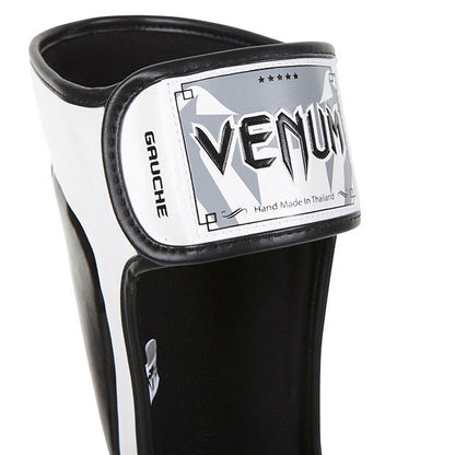 Venum MMA Muay Thai Elite Predator Shin Guards - White/Black