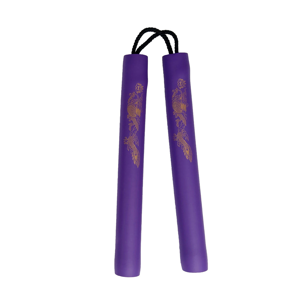 NR-00P2c: Nunchaku Foam Purple W/ Cord - 8"