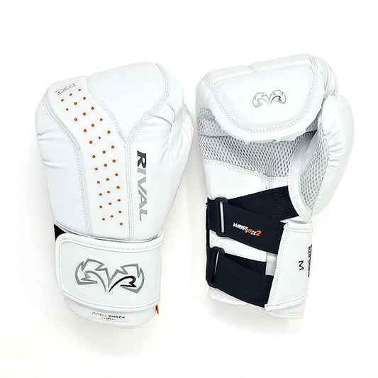 Rival Boxing RB10 Intelli Shock Bag Gloves - White