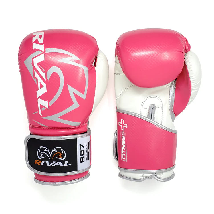 قفازات الملاكمة Rival Boxing RB7 Fitness Plus Bag Gloves - وردي