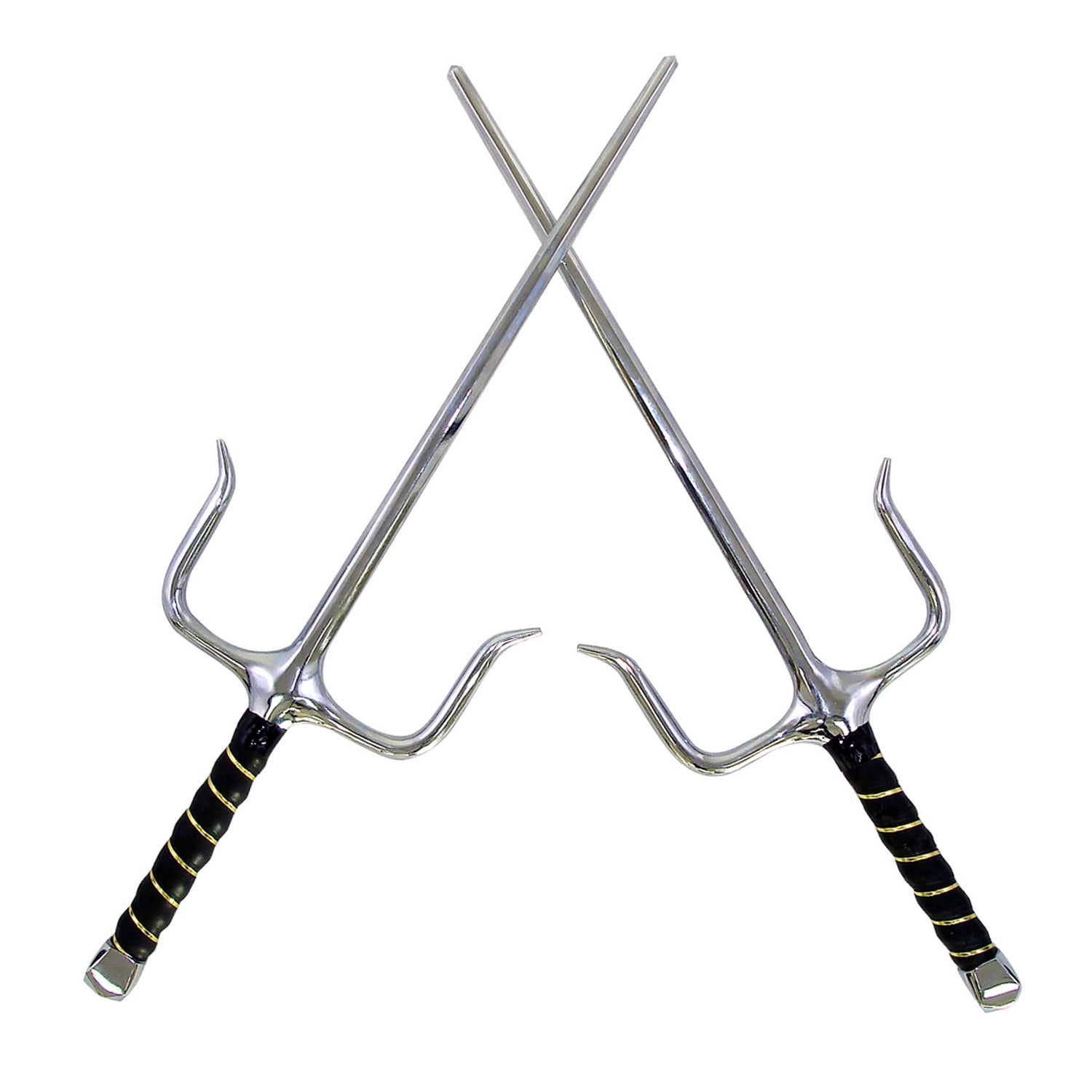 Sai Chrome Daggers - Octagonal -  Pair