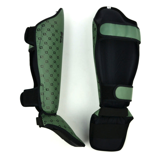 Fairtex SP5 Muay Thai Shin Pads - Olive Green