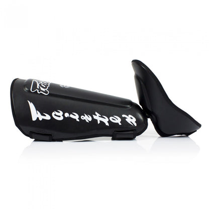 Fairtex SP7 Muay Thai Twister Detachable Shin Pads - Black