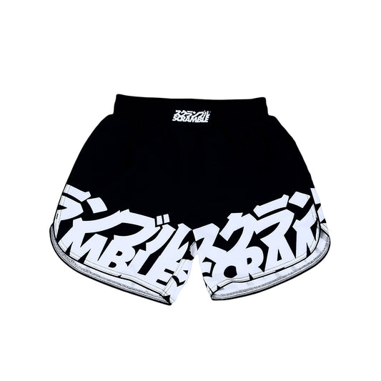 Scramble Baka Kids Grappling Fight Shorts - Black