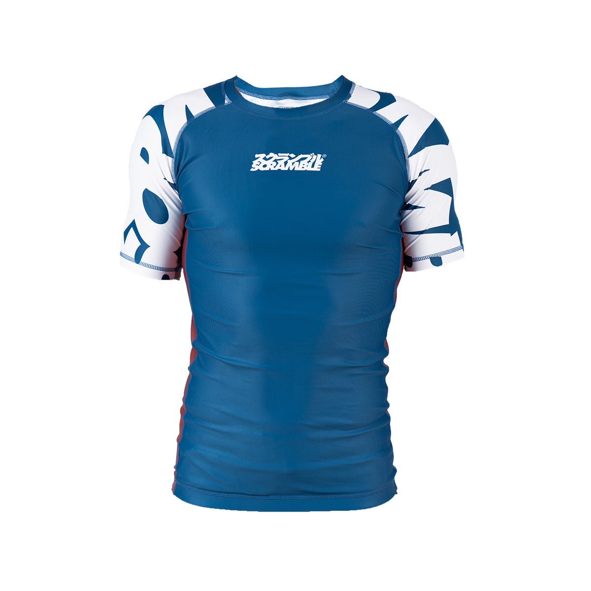 Scramble Baka Short Sleeve Rash Guard - Blue