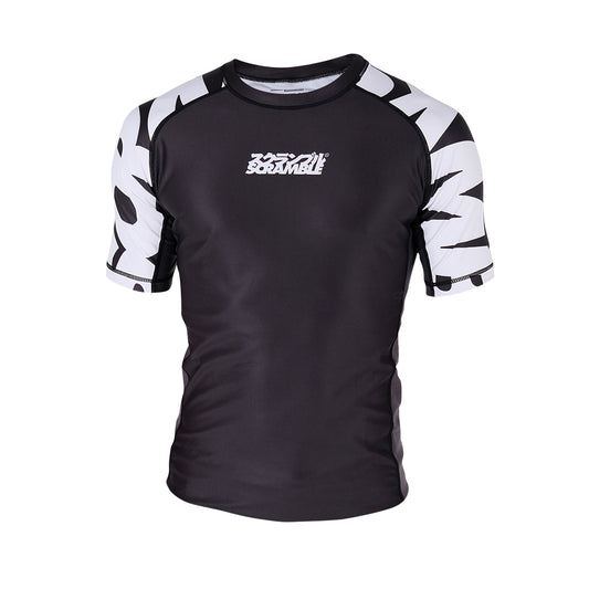 Scramble Baka Short Sleeve Rash Guard - Black