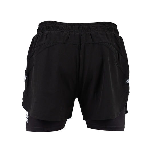 Scramble Combo Hybrid Grappling Fight Shorts - Black