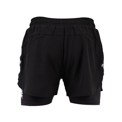 Scramble Combo Hybrid Grappling Fight Shorts - Black