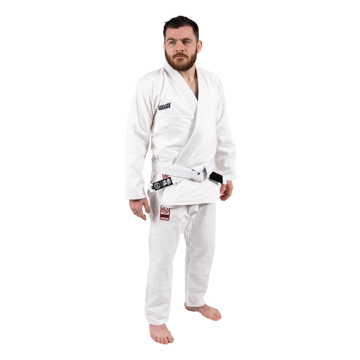 Scramble Kihon BJJ Jiu Jitsu Gi Belt - White