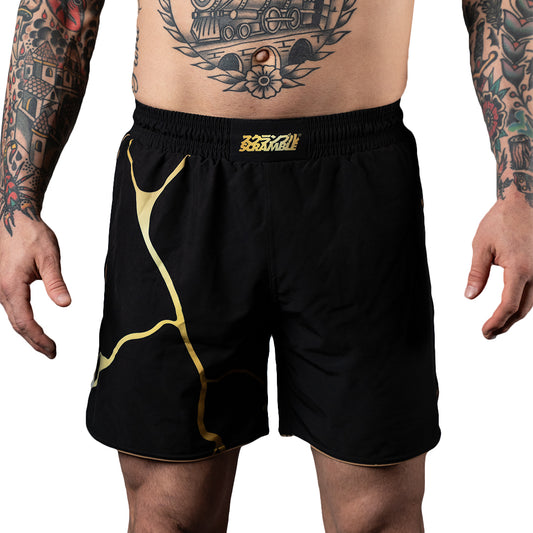 Scramble Kintsugi Grappling Fight Shorts - Black